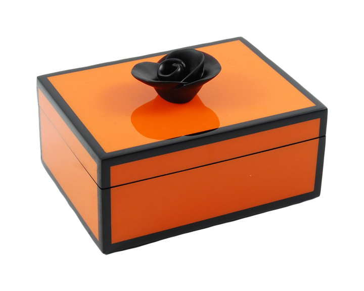 Orange with Black Trim - Medium Handle Box