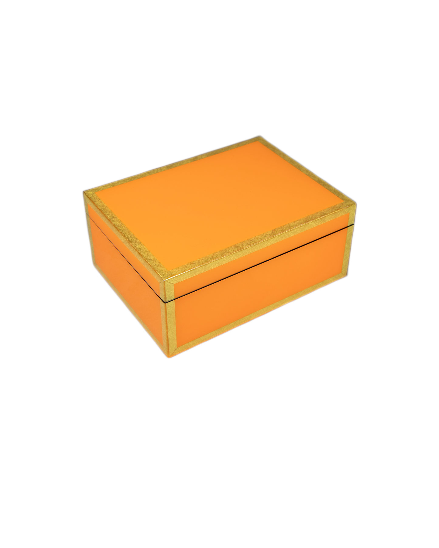 Orange with Shine Gold Leaf - Medium Box