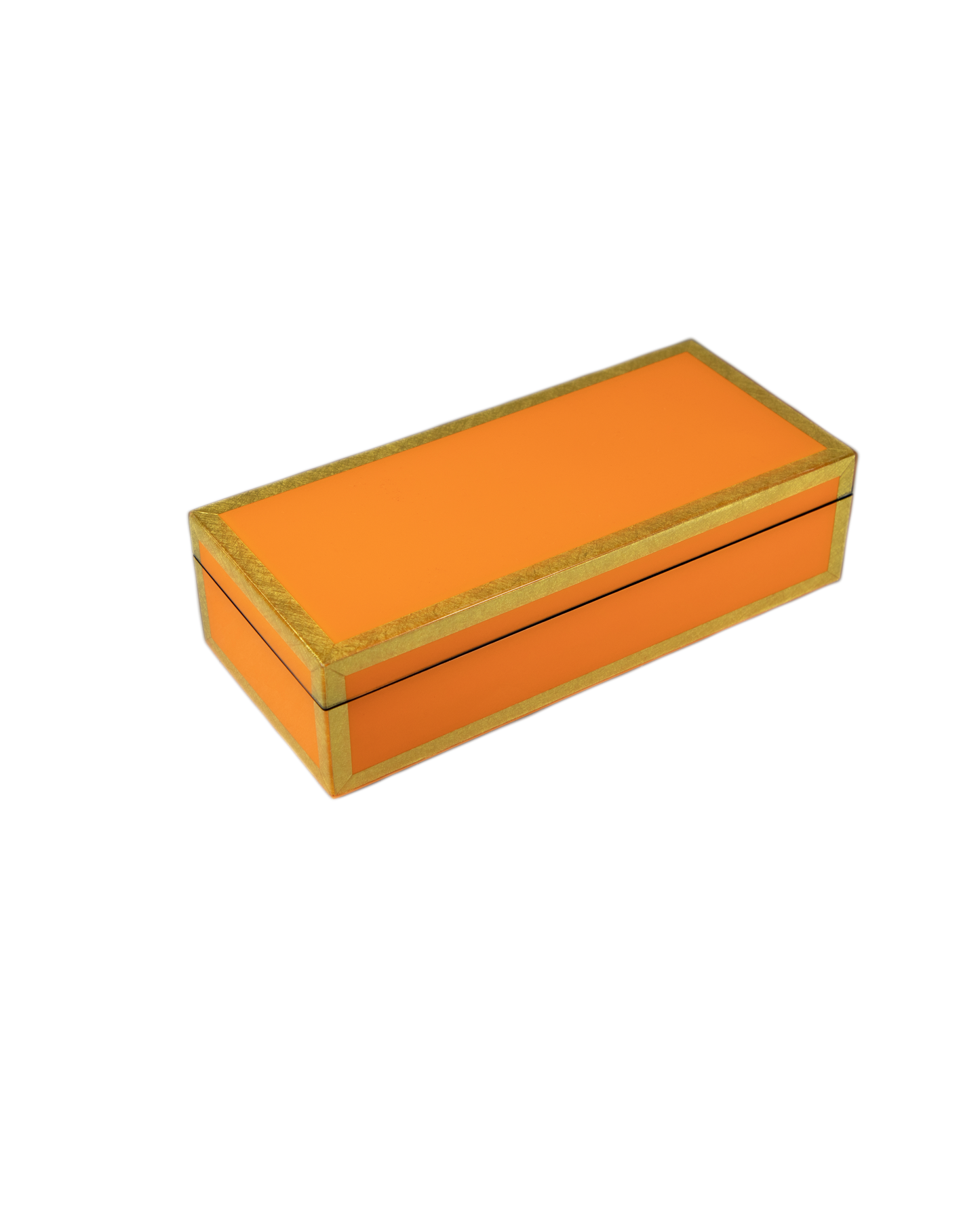 Orange with Shine Gold Leaf - Pencil Box