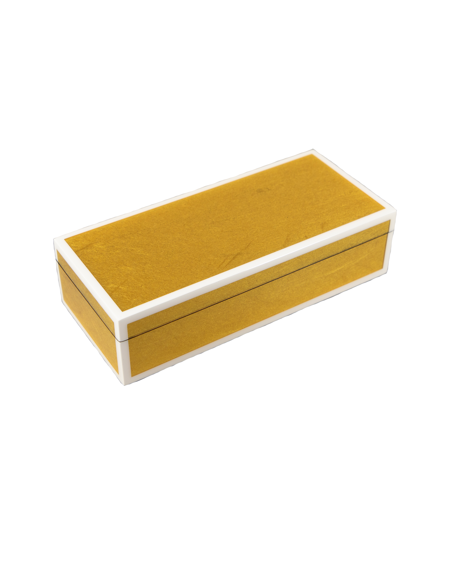 Shine Gold Leaf with White - Pencil Box