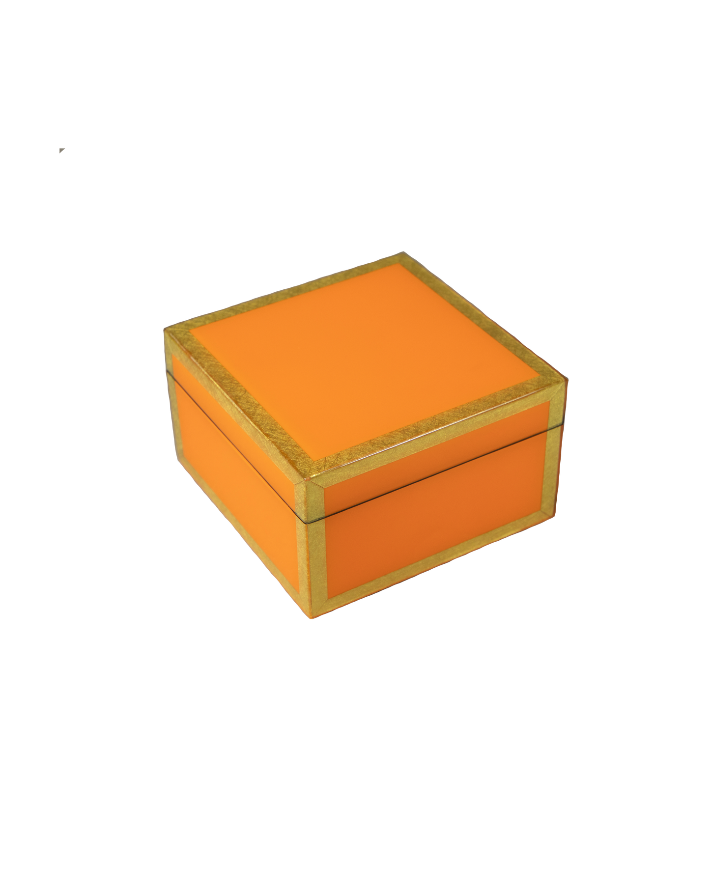 Orange with Shine Gold Leaf - Square Box