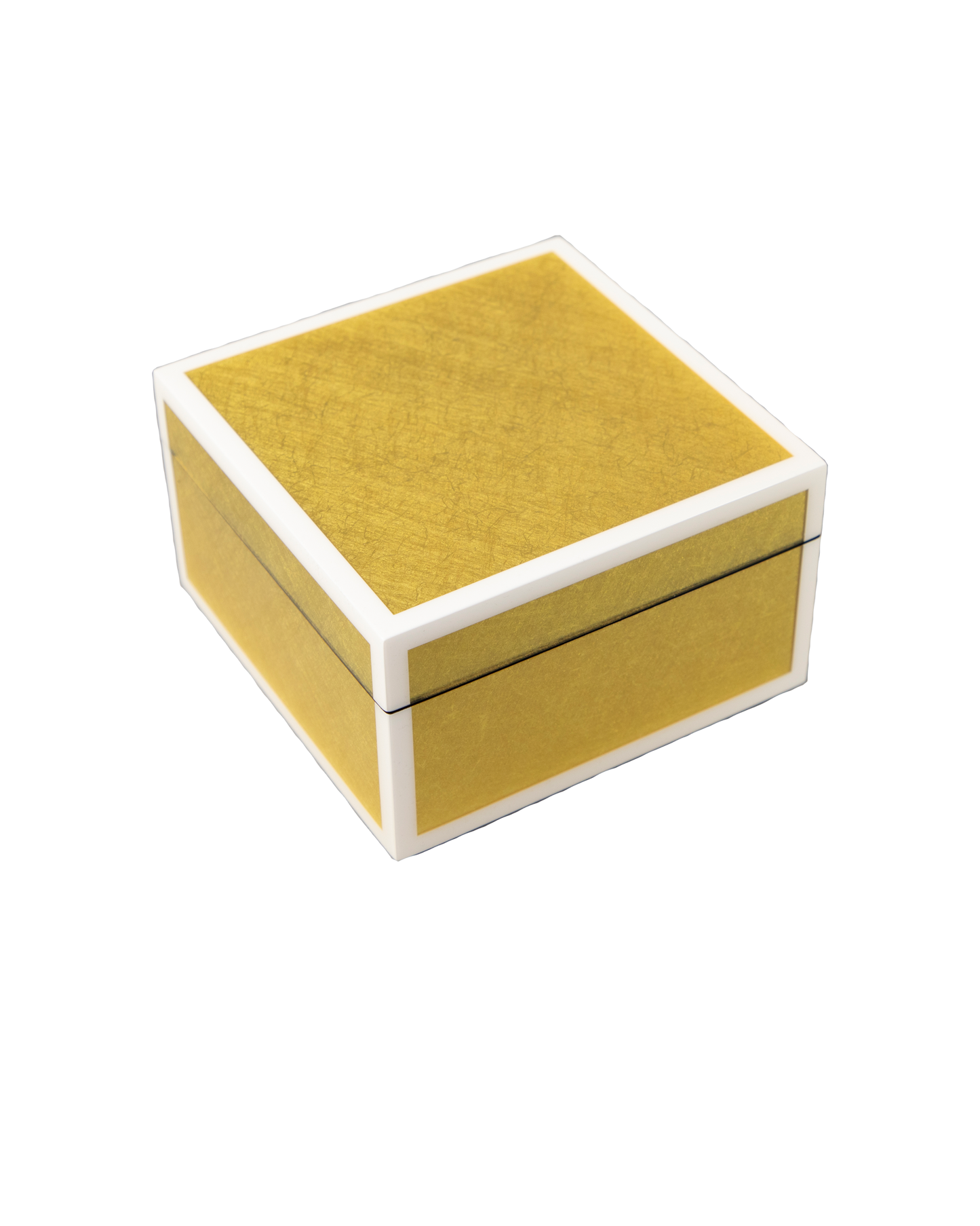 Shing Gold Leaf with White - Square Box