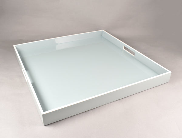 Cool Gray with White - 22" Square Tray - L-35CGW