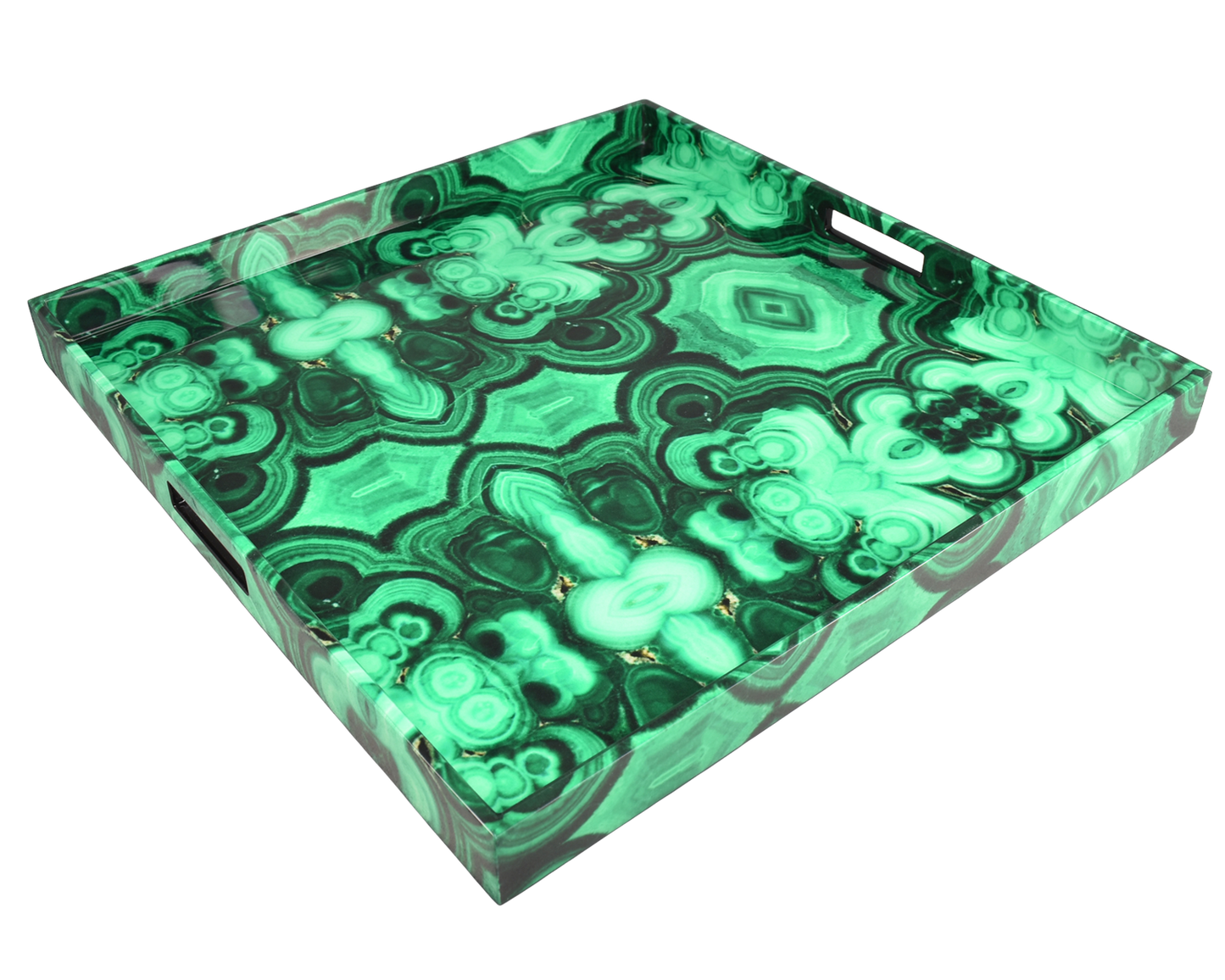 Malachite - 22" Square Tray