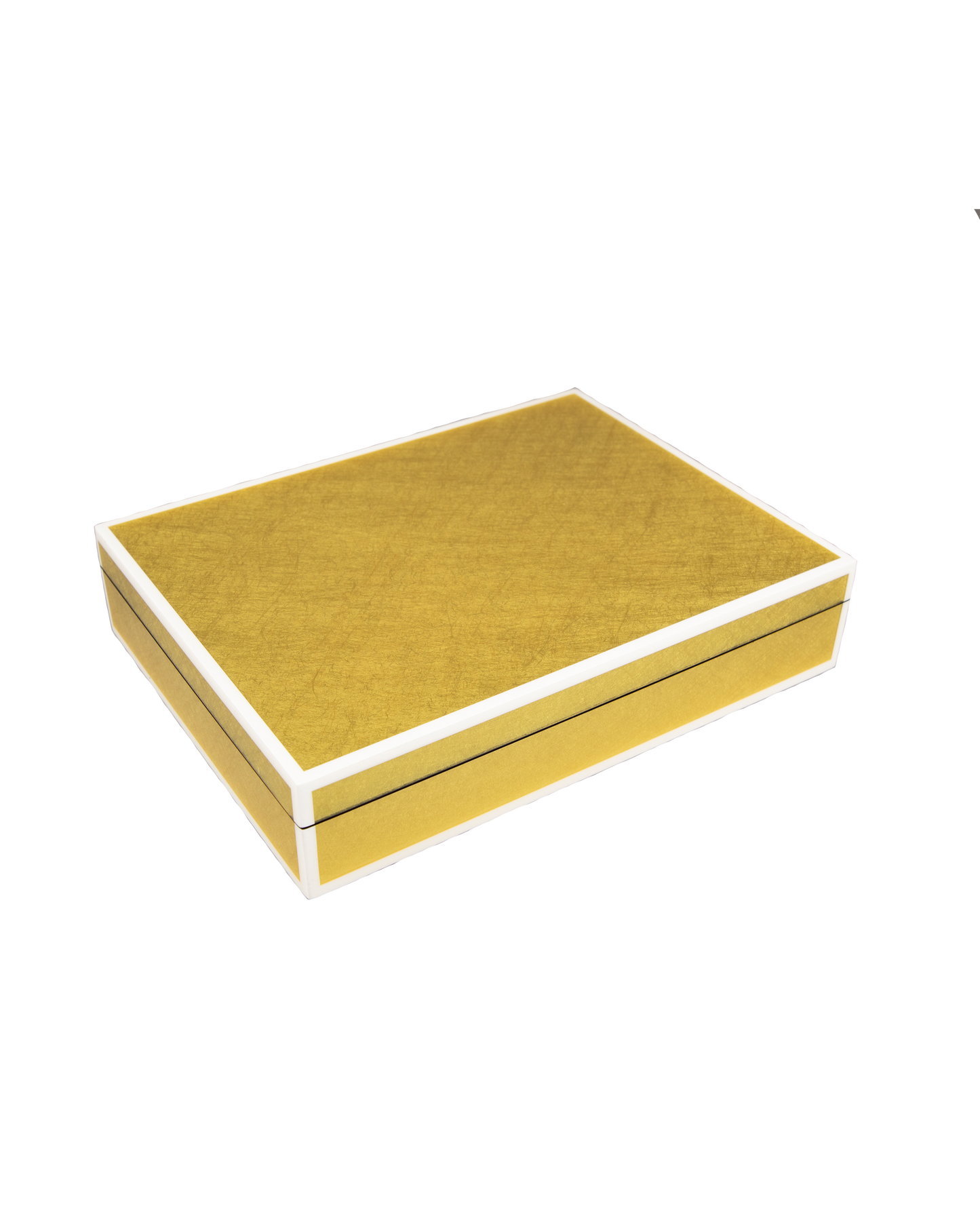 Shing Gold Leaf with White - Stationery Box