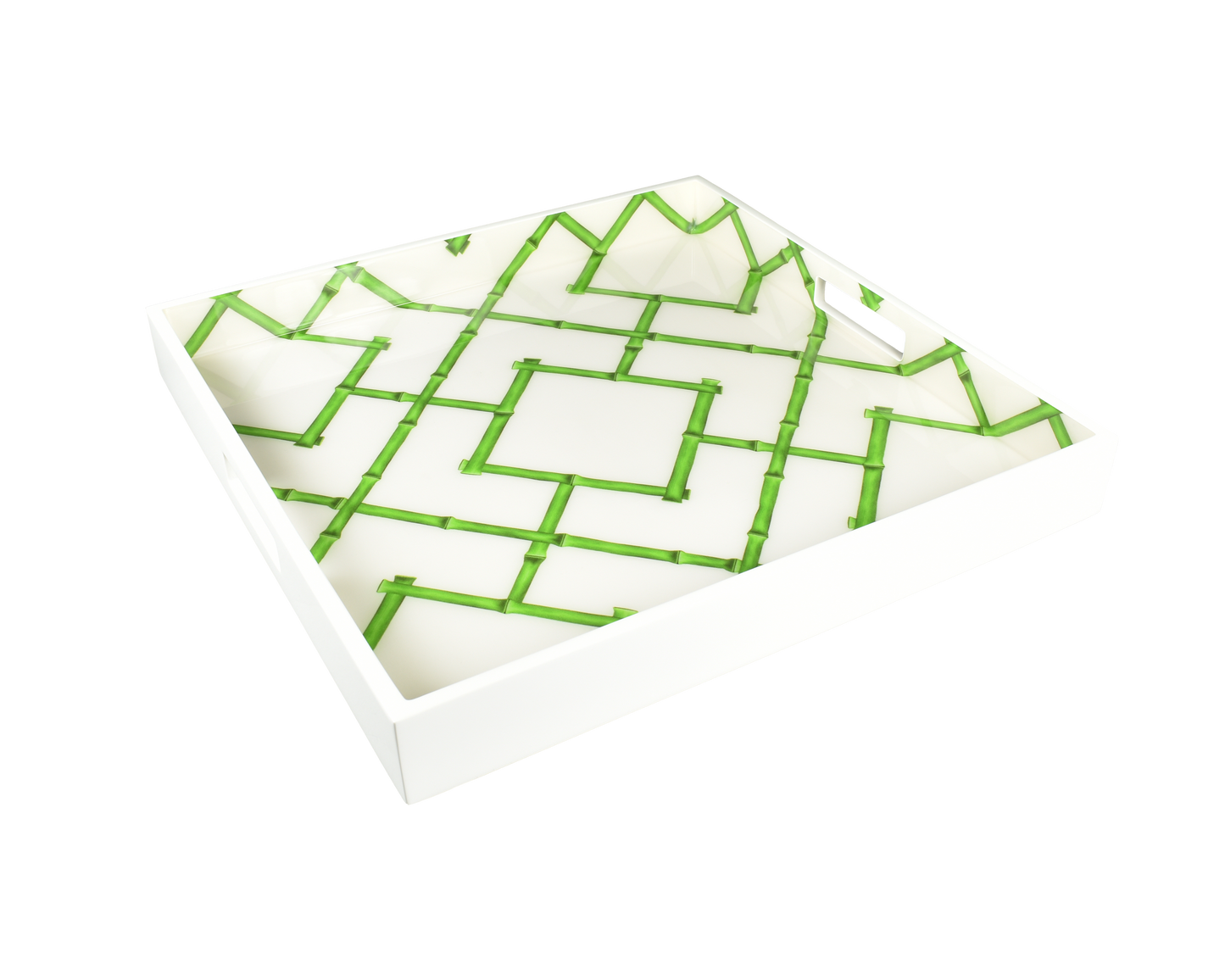 Green Bamboo - 16" Square Tray