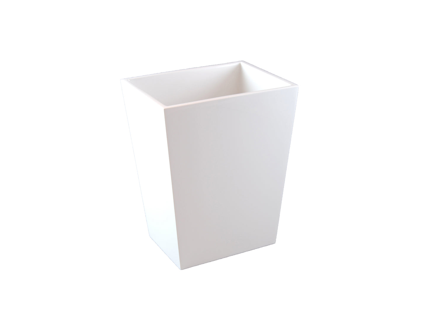 All White - Ractangular Wastebasket