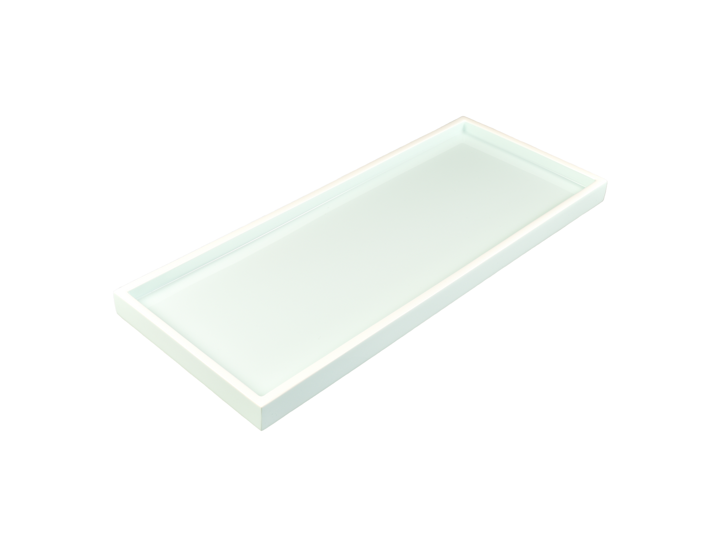 Duck Egg Blue with White - Long Vanity Tray