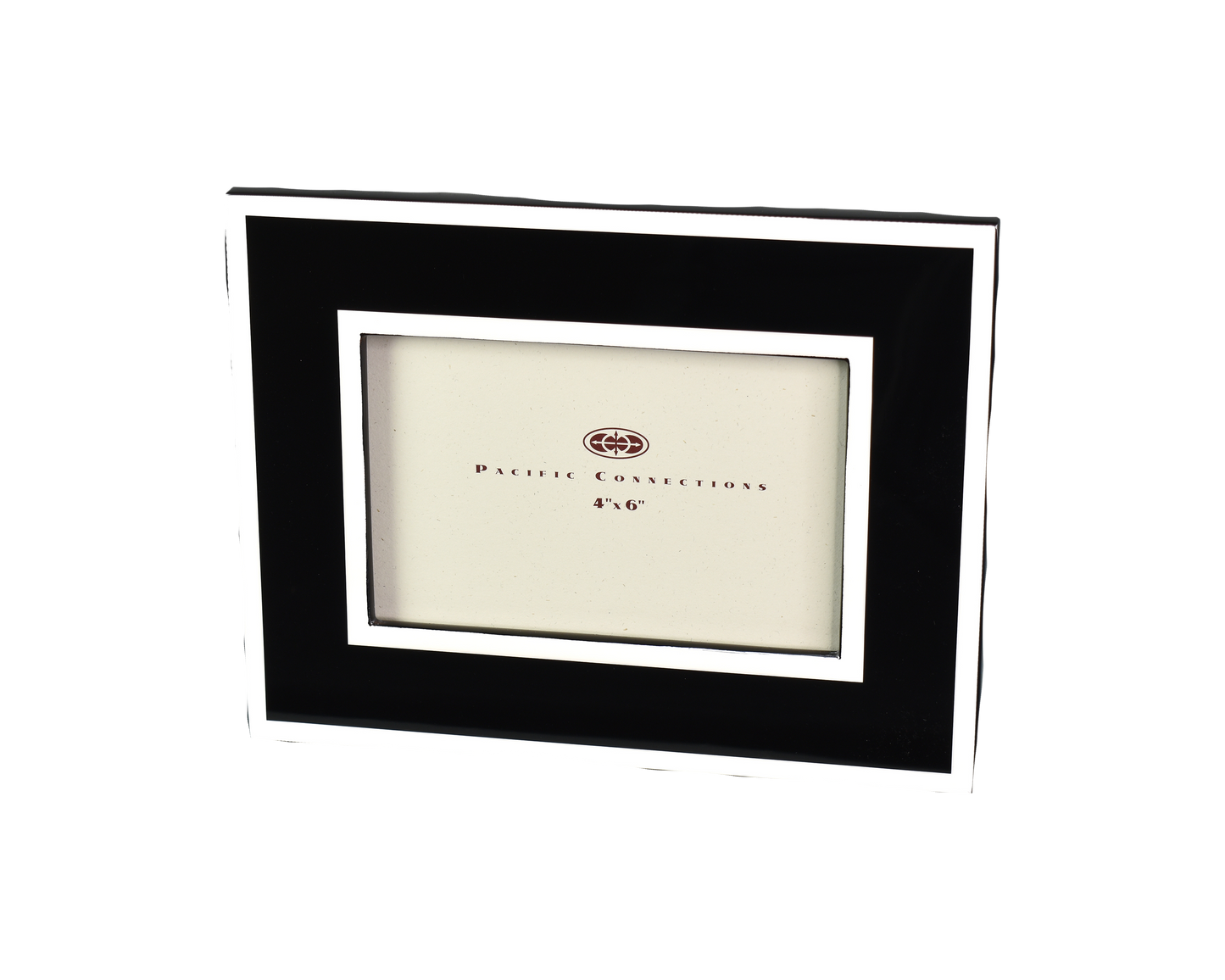 Black with White - Picture Frame - PF-4BWT