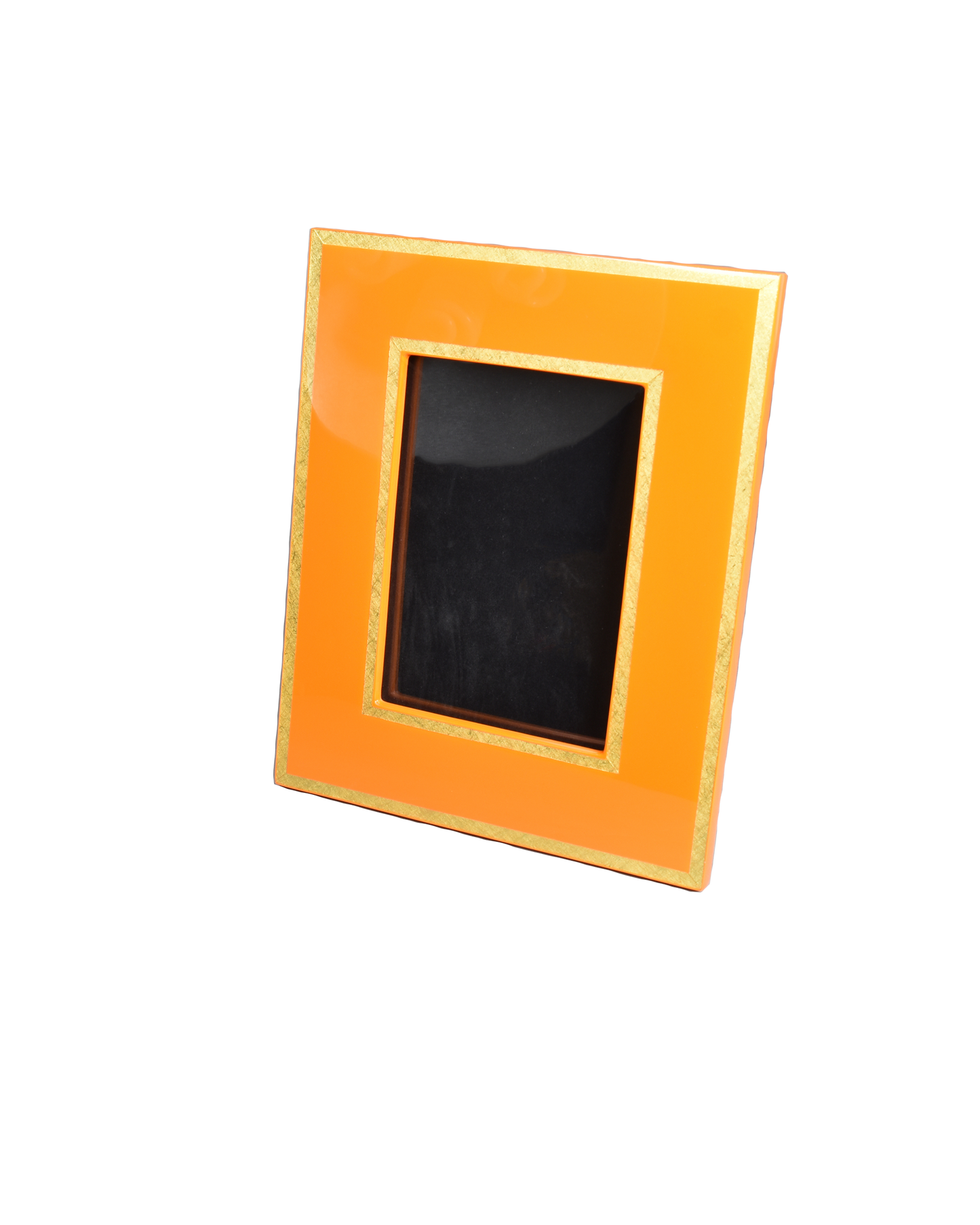 Orange with Shine Gold Leaf Trim - Picture Frame