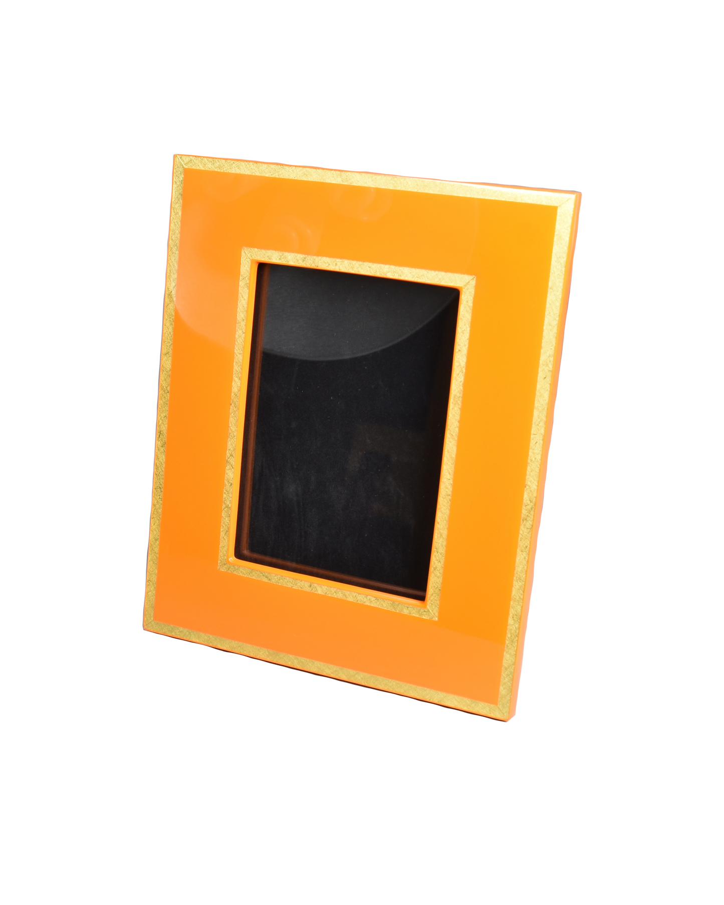 Orange with Shine Gold Leaf Trim - Picture Frame