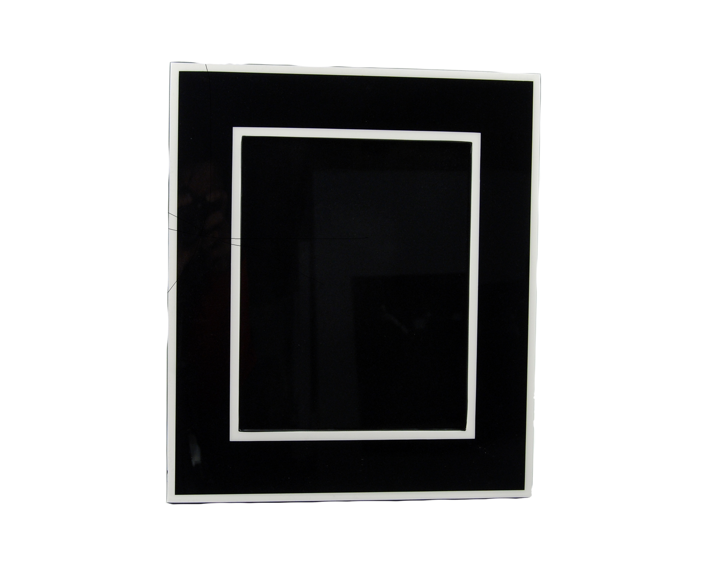 Black with White - Picture Frame - PF-6BWT