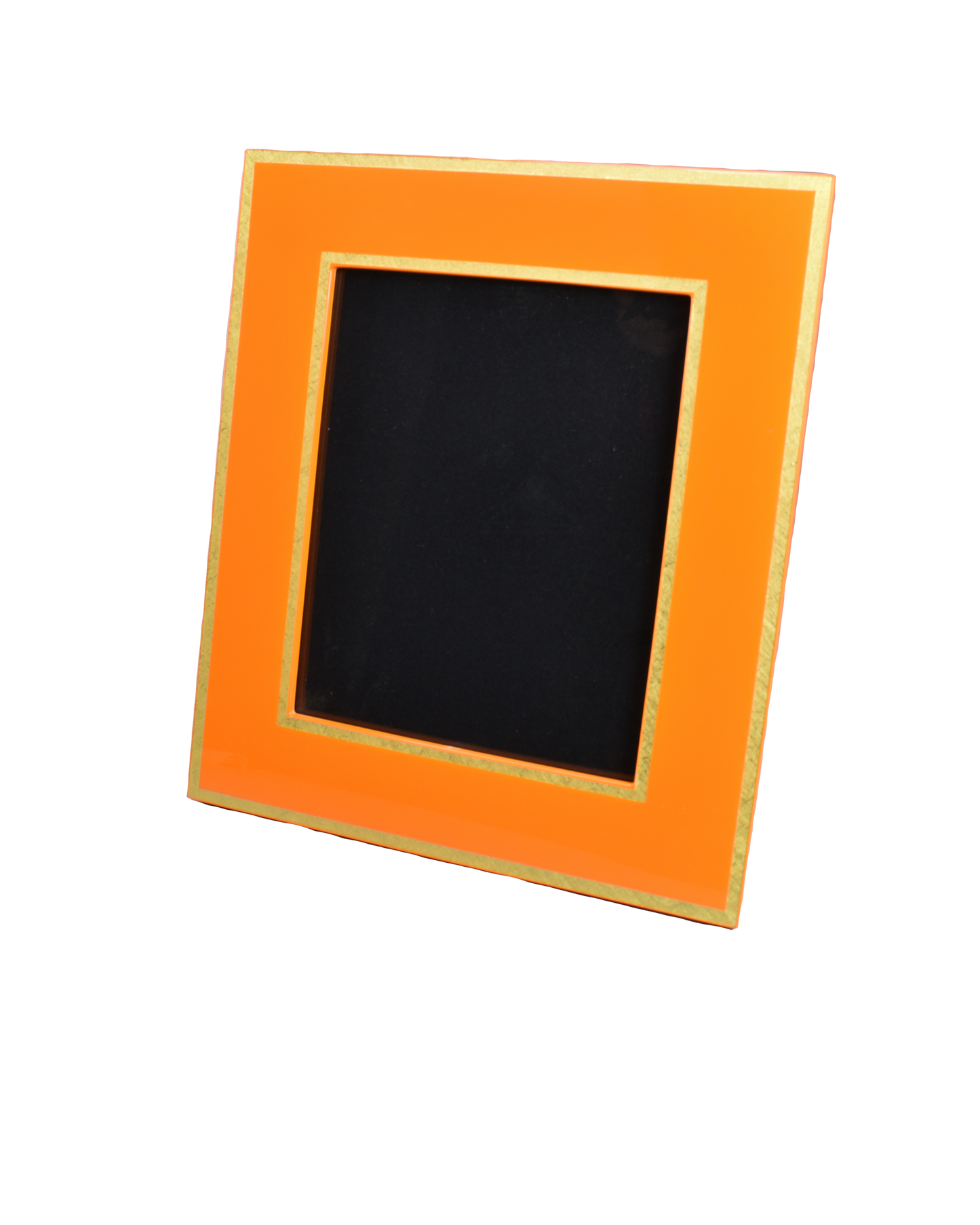 Orange with Shine Gold Leaf Trim - Picture Frame