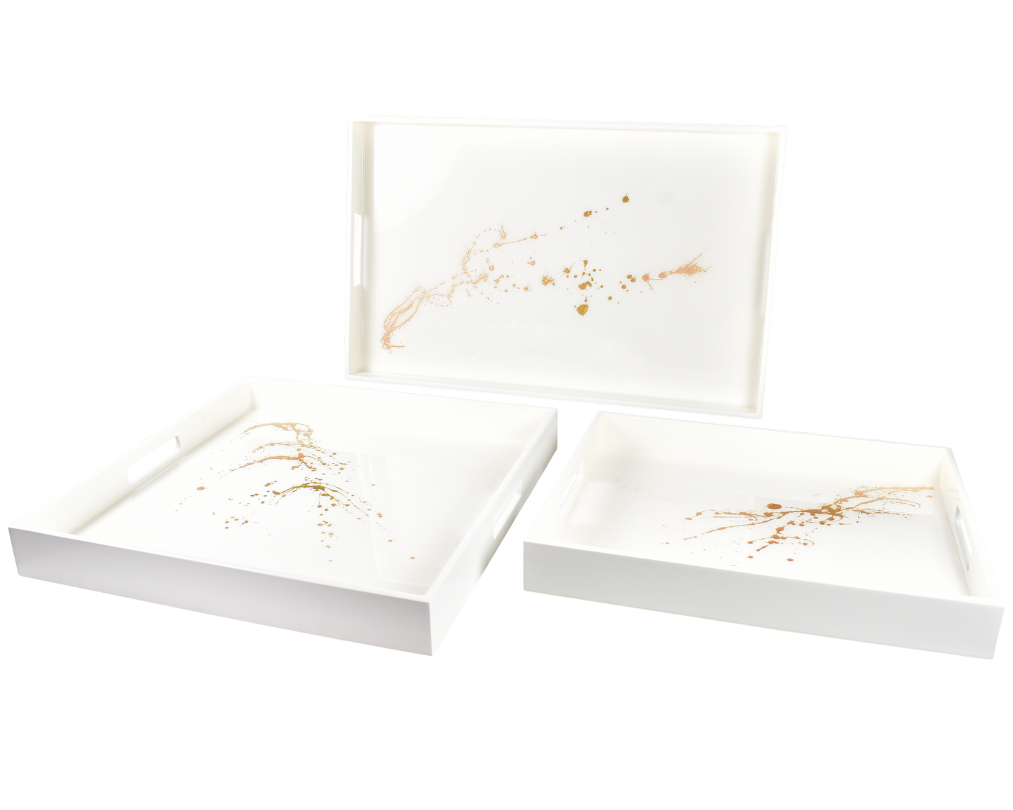 White with Artful Gold - Reiko Tray