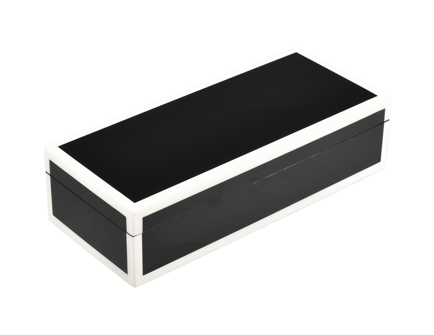 Black with White Trim - Pencil Box