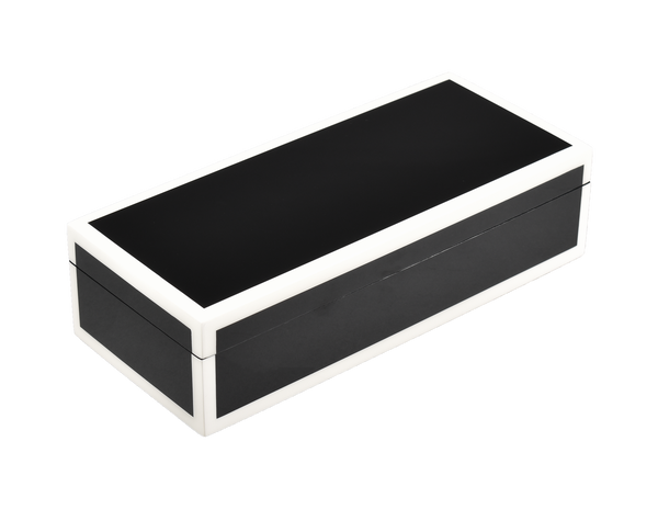 Black with White - Pencil Box - L-30FSBWT