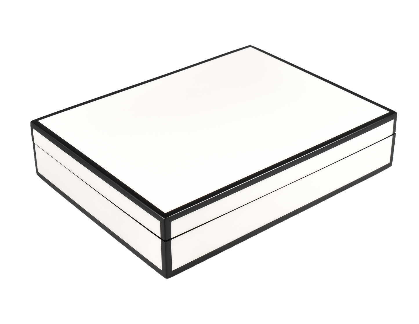 White with Black - Stationery Box