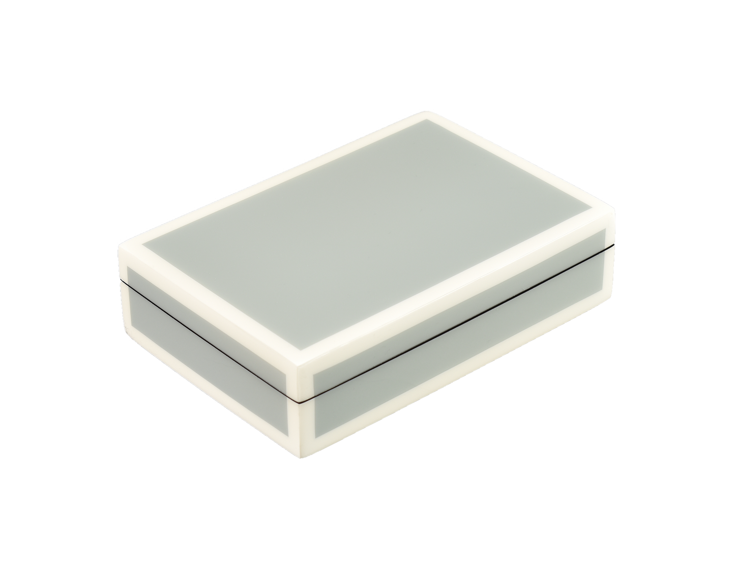 Cool Gray with White - Playing Card Box