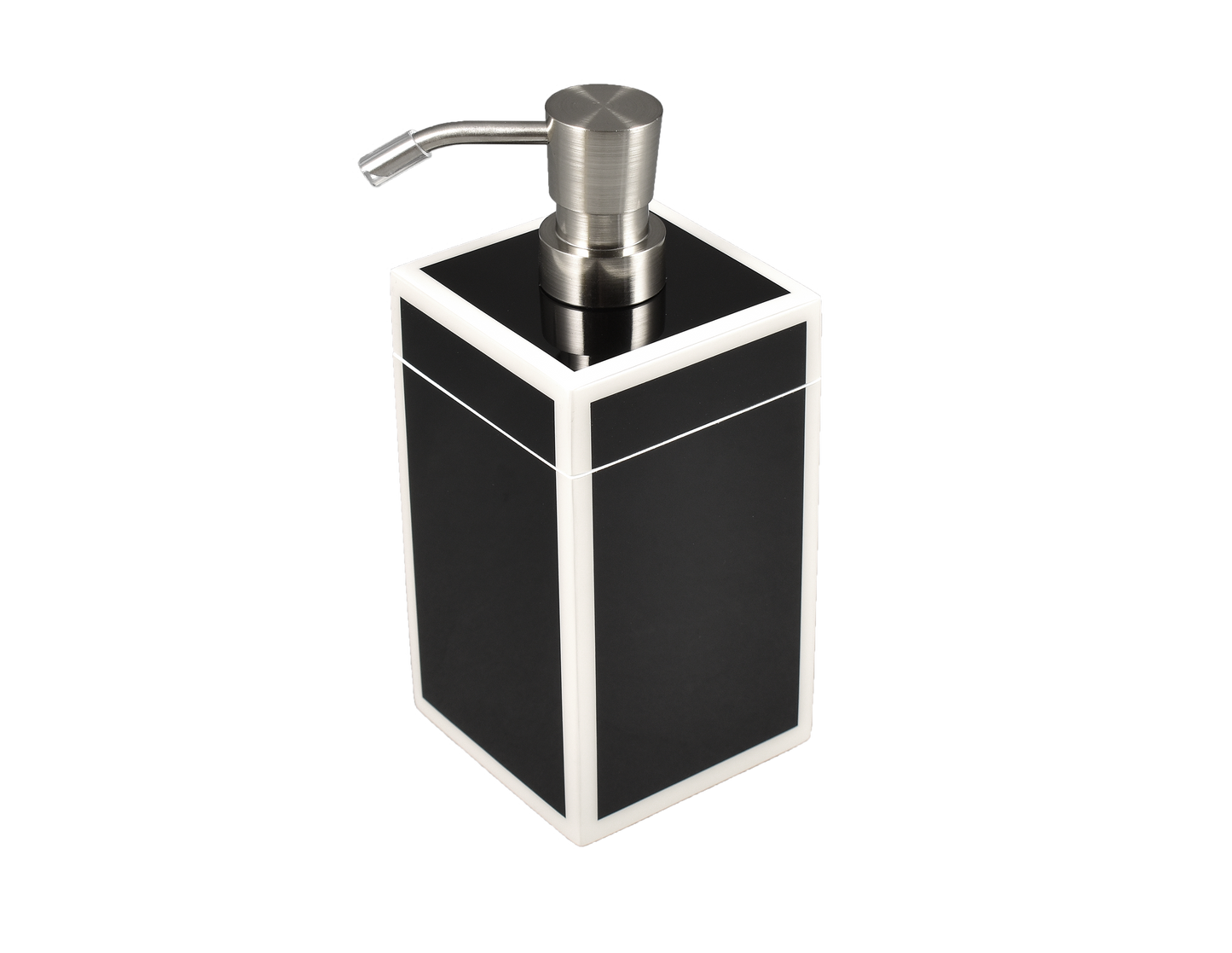 Black with White Trim - Lotion Pump