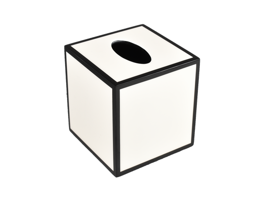 White with Black - Tissue Cover
