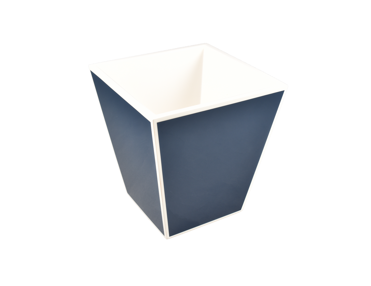 Navy Blue with White - Waste Basket