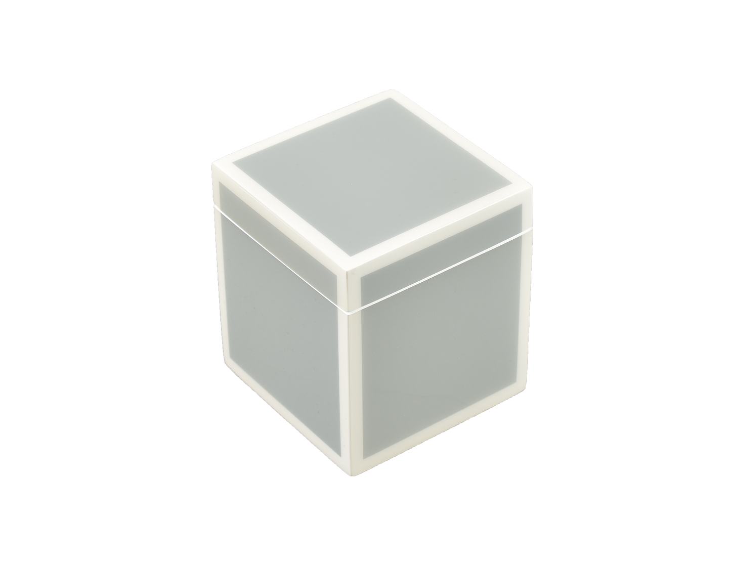 Cool Gray with White - Q-Tip Box