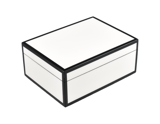 White with Black - Medium Box