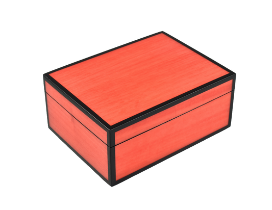 Red Tulipwood with Black - Medium Box