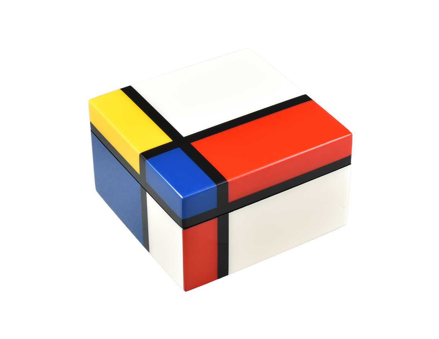 Mondrian Inspired - Square Box