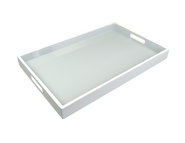 Cool Gray with White - Breakfast Tray - L-34CGW