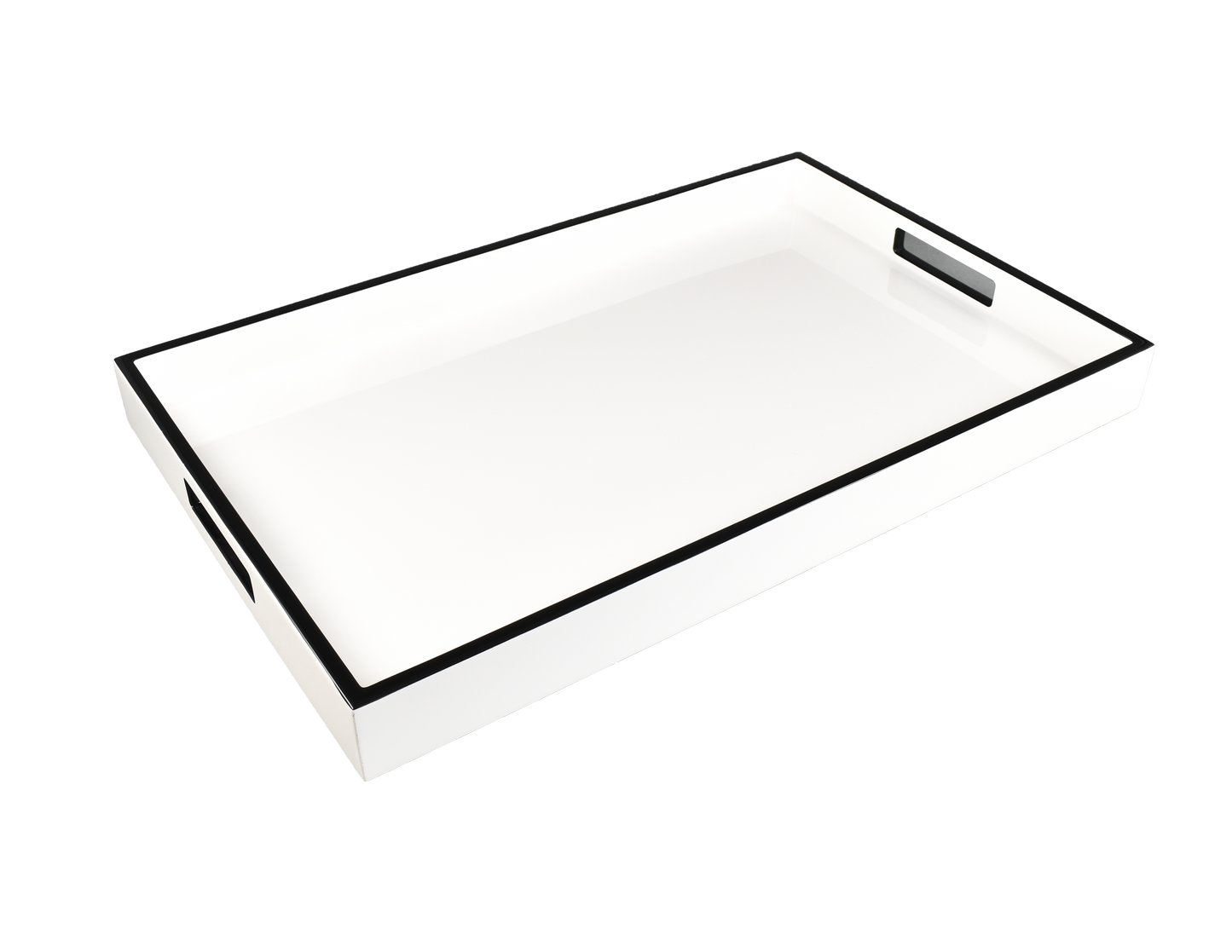 White with Black - Breakfast Tray