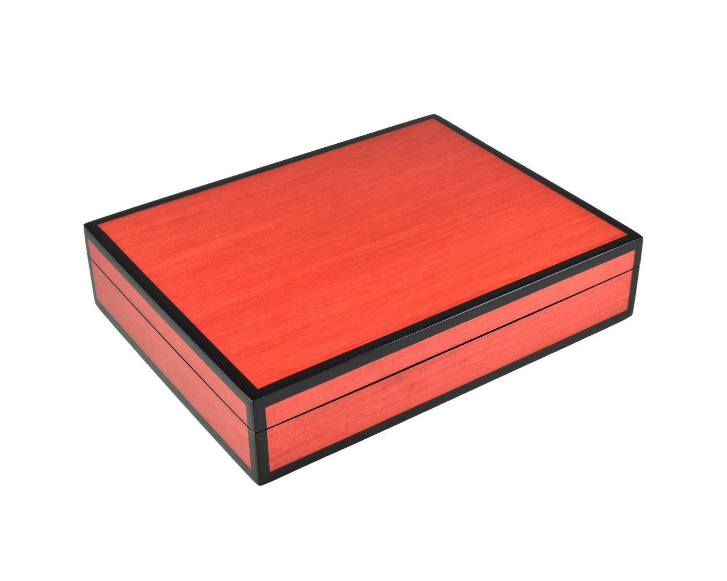 Red Tulipwood with Black - Stationery Box