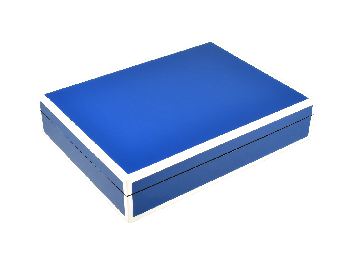True Blue with White - Stationery Box