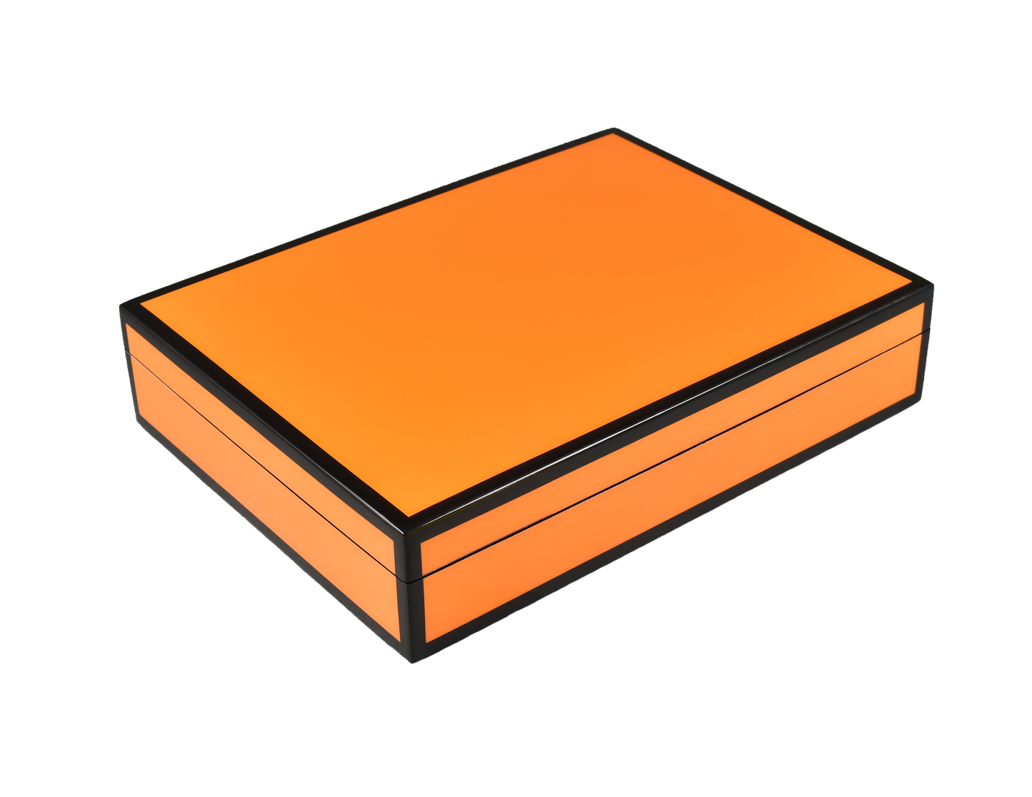 Orange with Black Trim - Stationery Box