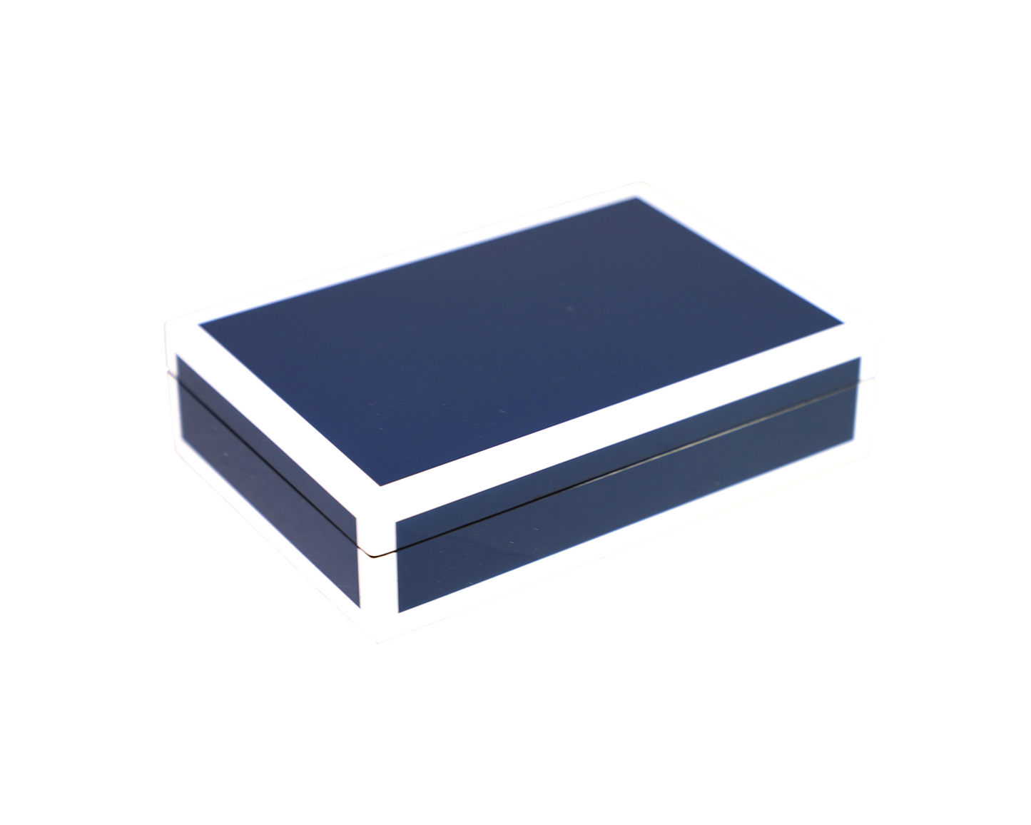 Navy Blue with White - Playing Card Box