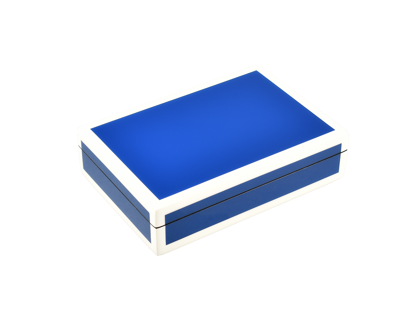 True Blue with White - Playing Card Box