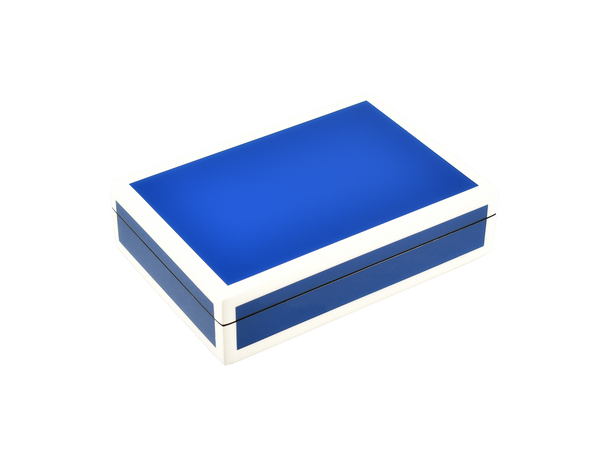 True Blue And White - Playing Card Box - L-46FSTBW