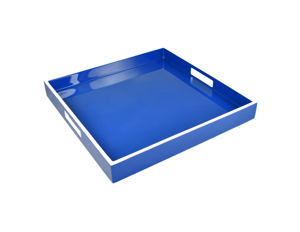 True Blue and White - Square Serving Tray - L-48TBW