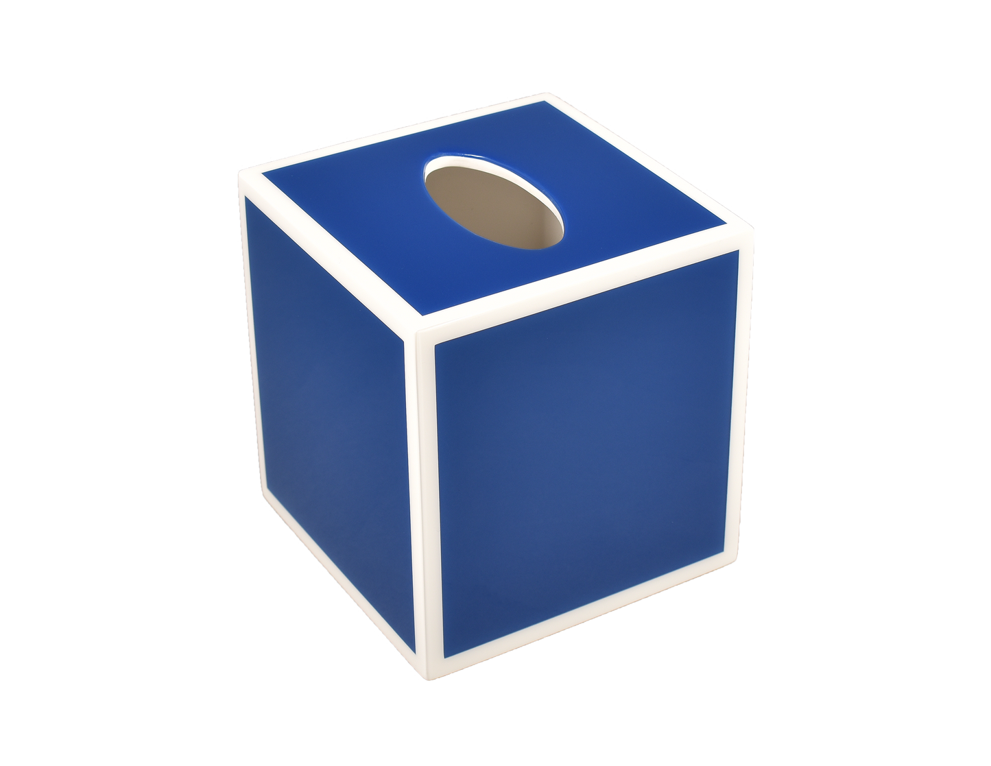 Five Side True Blue with White- Tissue Cover