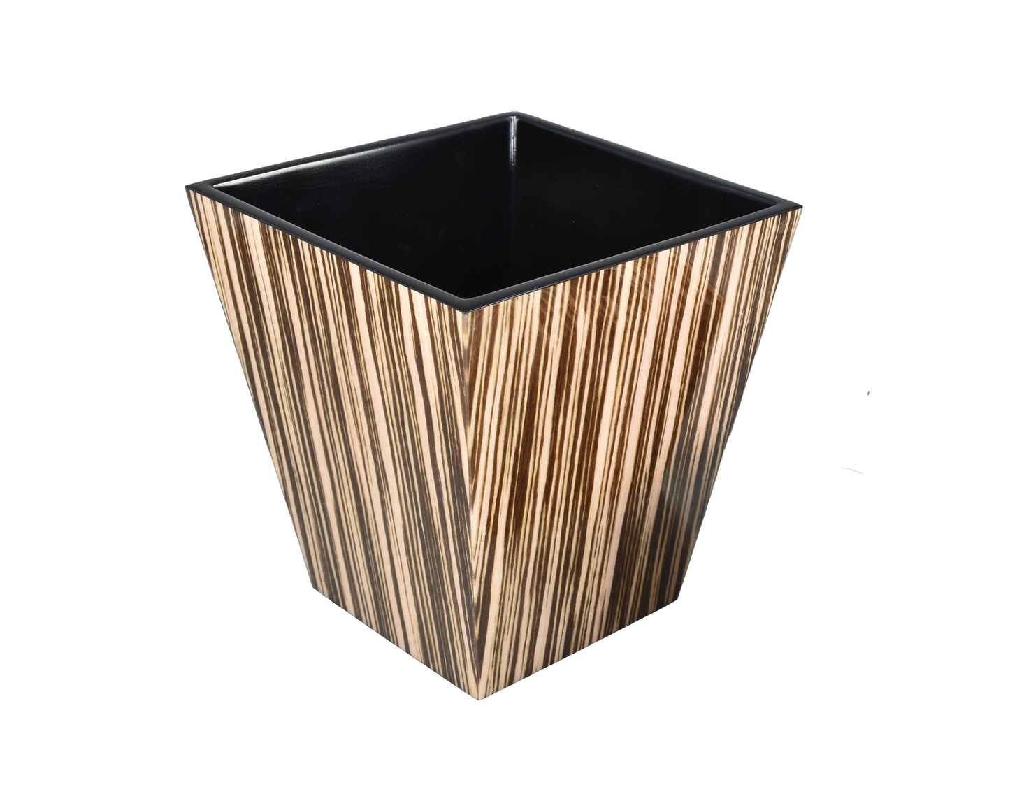 Zebra Wood - L-63ZEW - Wastebasket