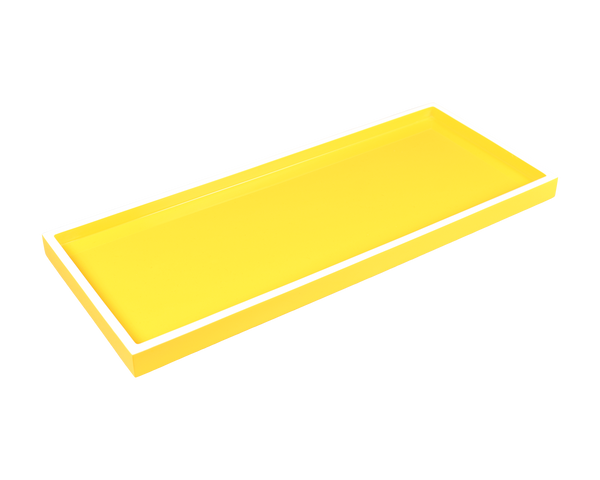 Sunshine Yellow with White - Long Vanity Tray - L-87SYWT