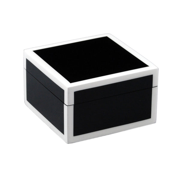 Black with White - Square Box - L-31FSBWT