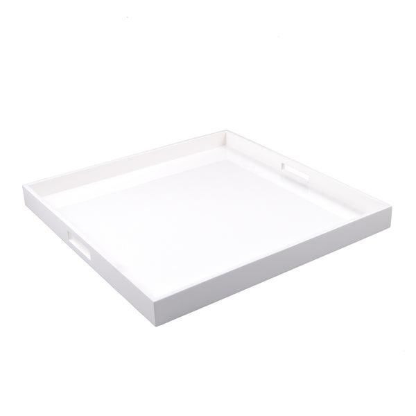 All White - Large Square Serving Tray - L-35W