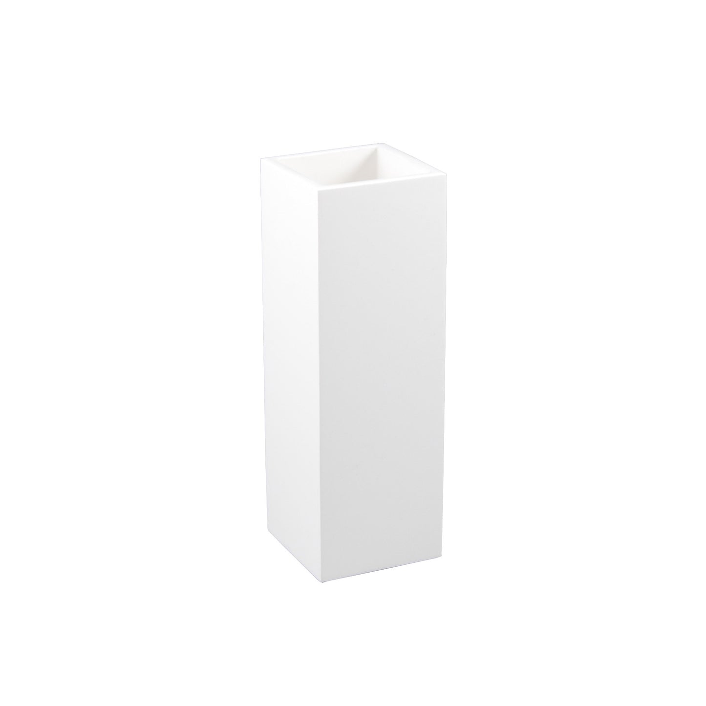 All White - 12" Tall Flower Vase