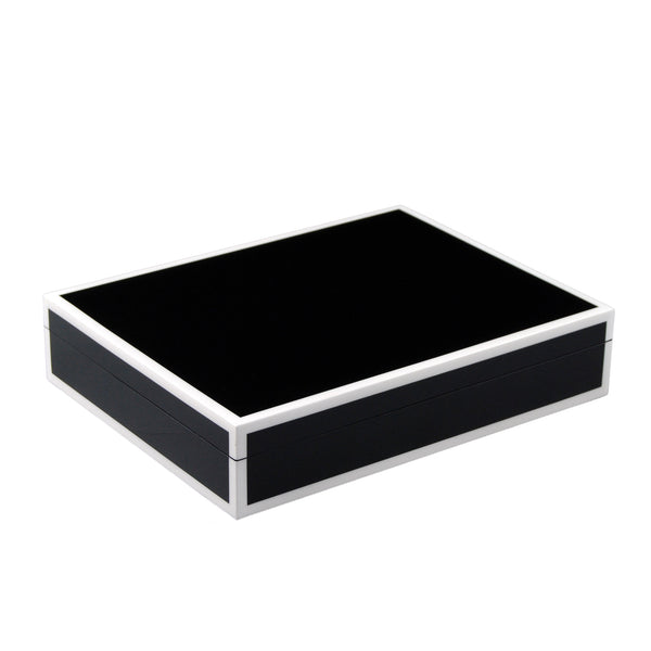 Black with White - Stationery Box - L-45FSBWT