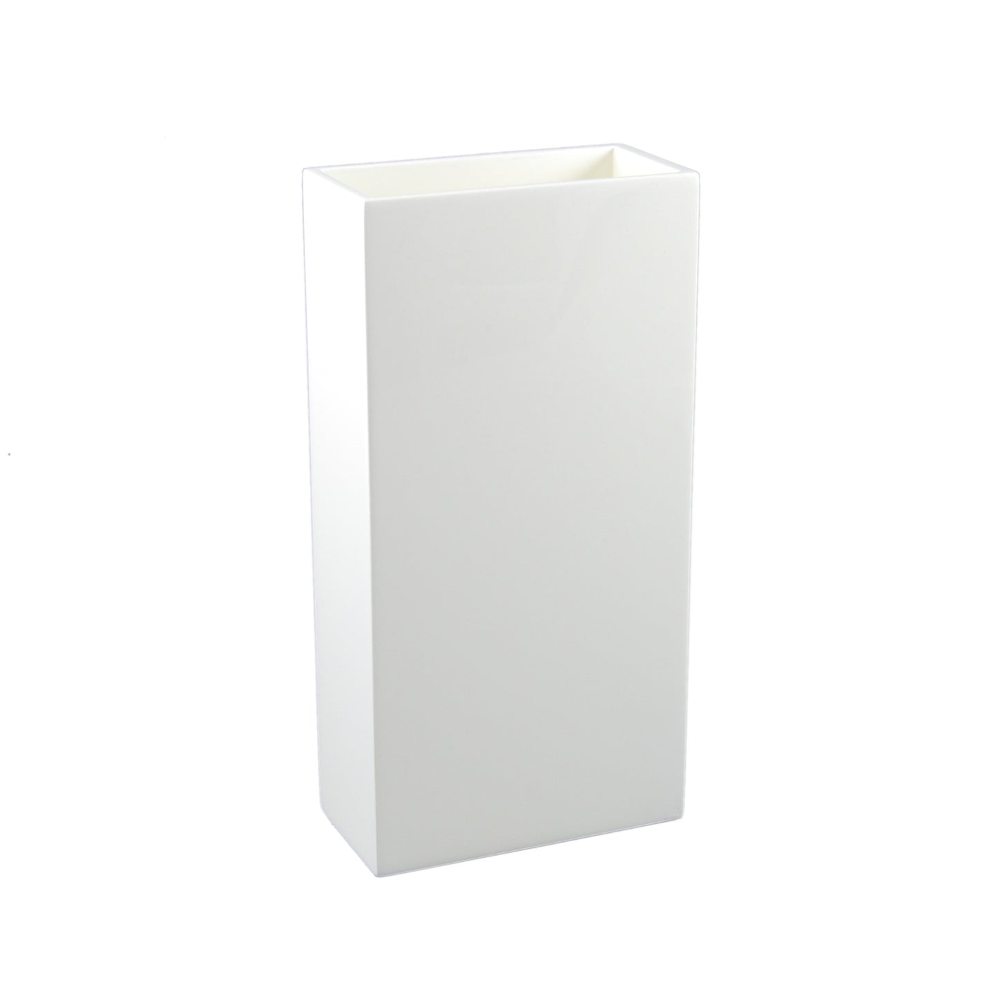 All White - 16" Tall Flower Vase