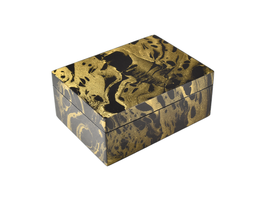 Black Gold Marble - Medium Box