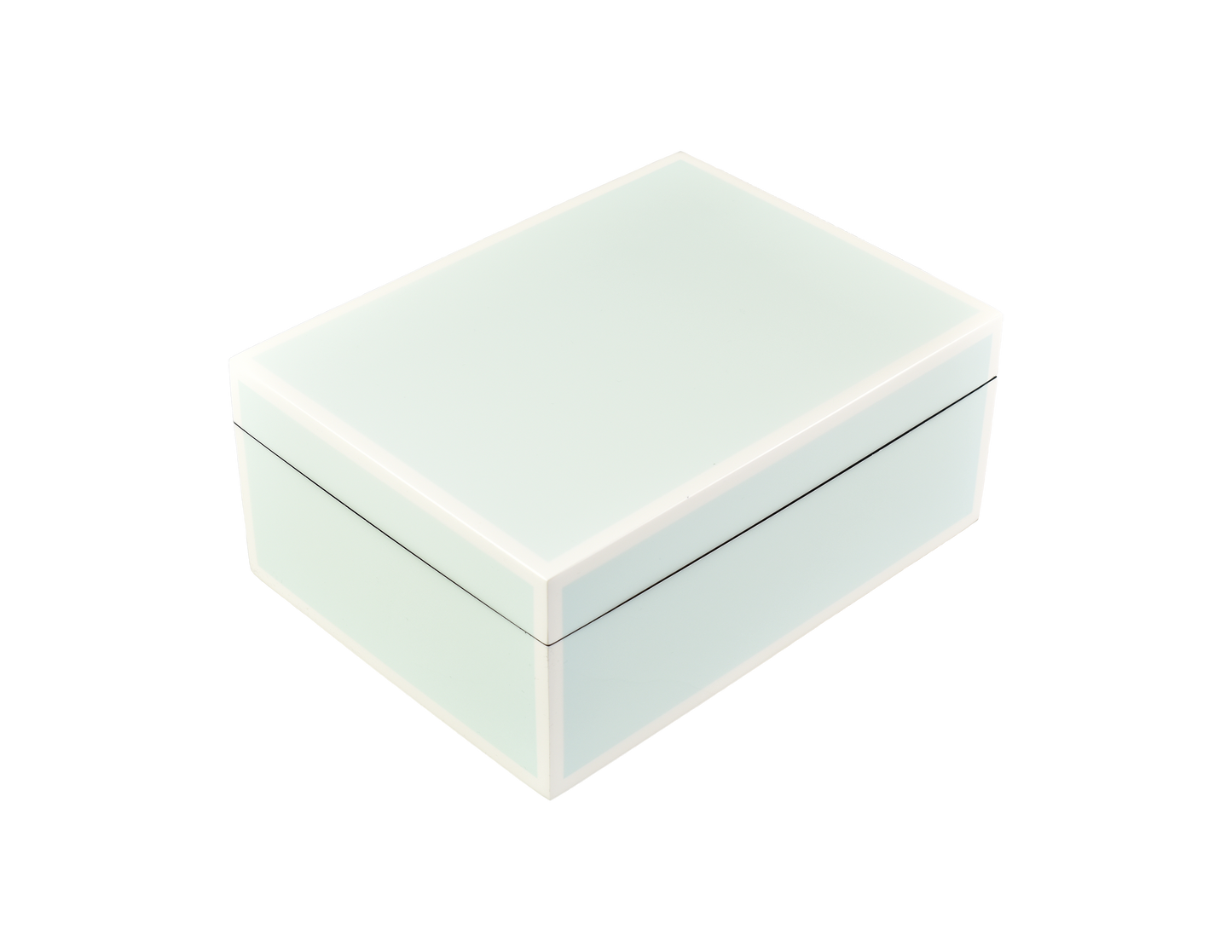 Duck Egg Blue with White - Medium Box