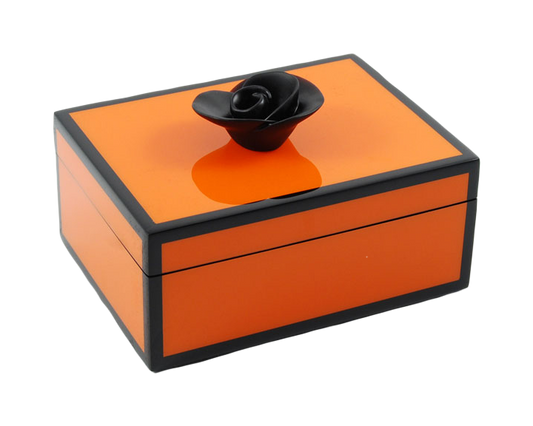 Orange with Black Trim - Medium Handle Box