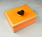 Orange with Shine Gold Leaf - Medium Handle Box
